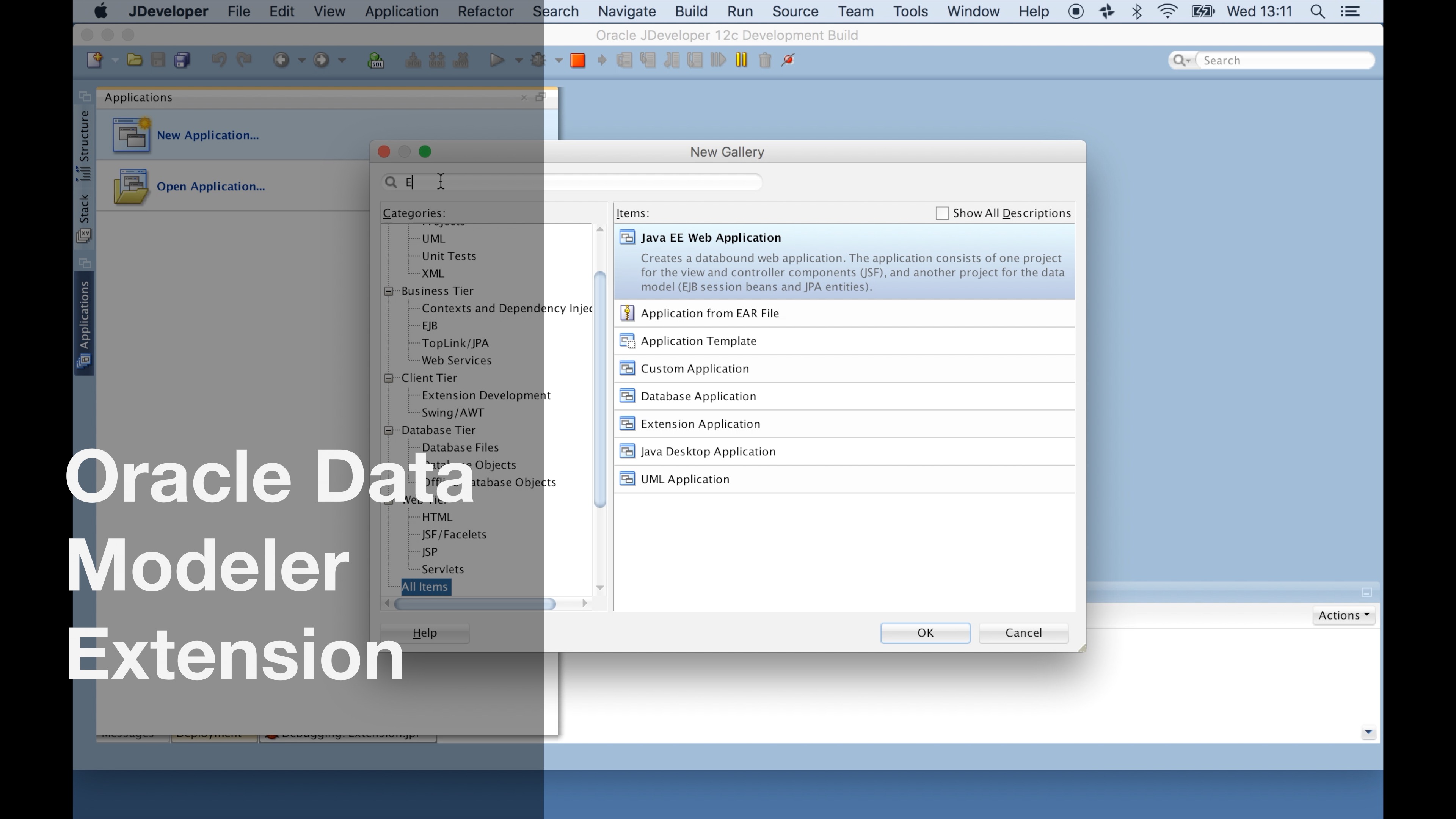 Data Modeler Extension Video